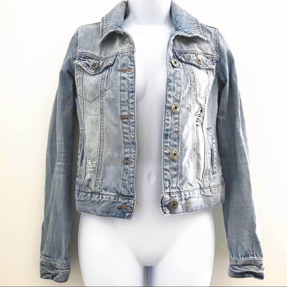 Mudd Distressed Denim Jacket
